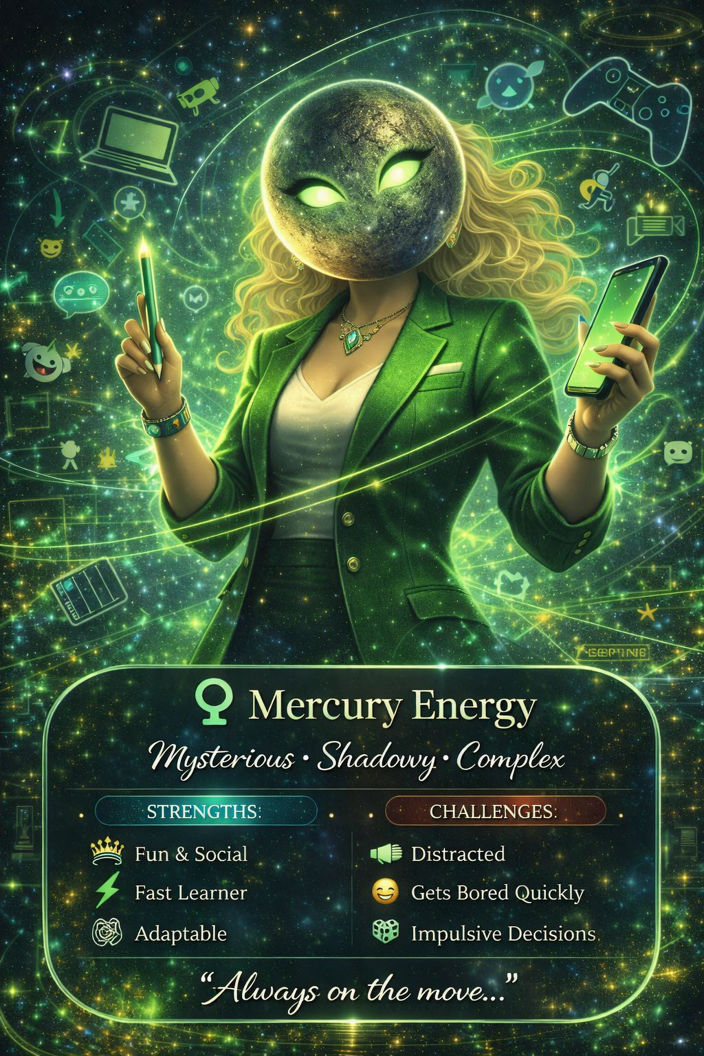 Mercury planet energy