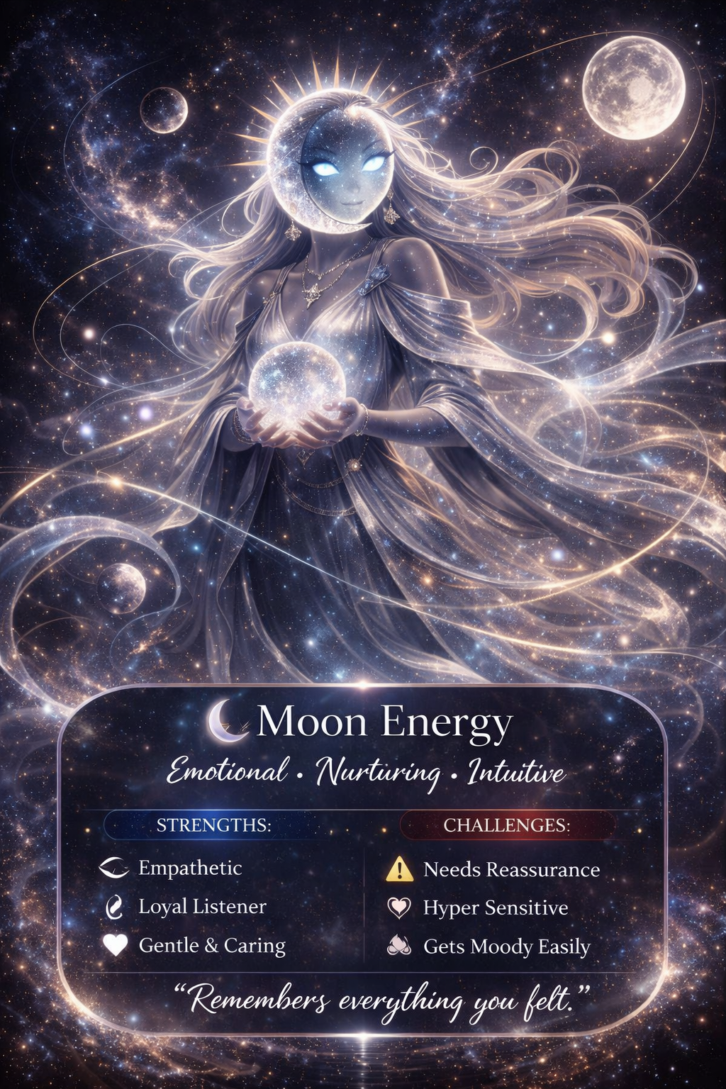 Moon planet energy